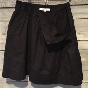 Loft Black Cotton Skirt